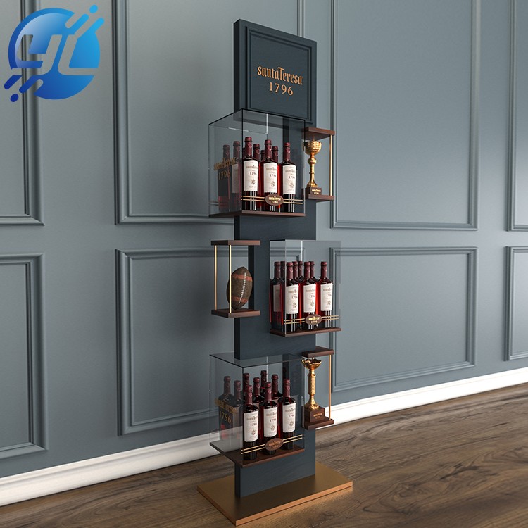 Manufacture producing wood countertop wine rack with free design