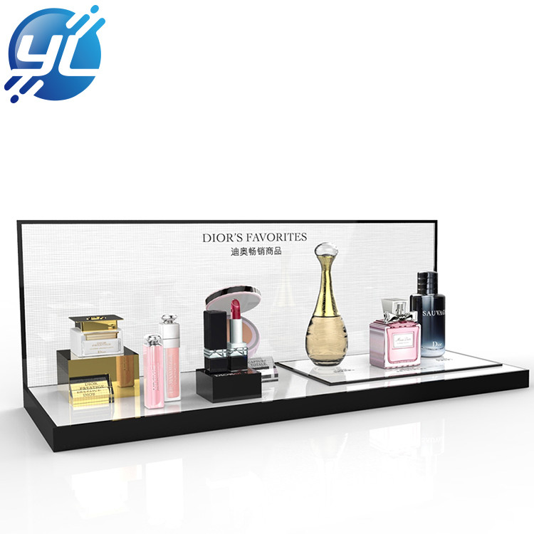 Cosmetic table display rack wooden essential oil display stand or eyelash display stand