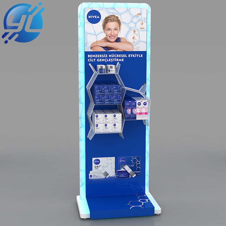 Modern Design Shopping Center Skin Care Product Cosmetics Display Rack