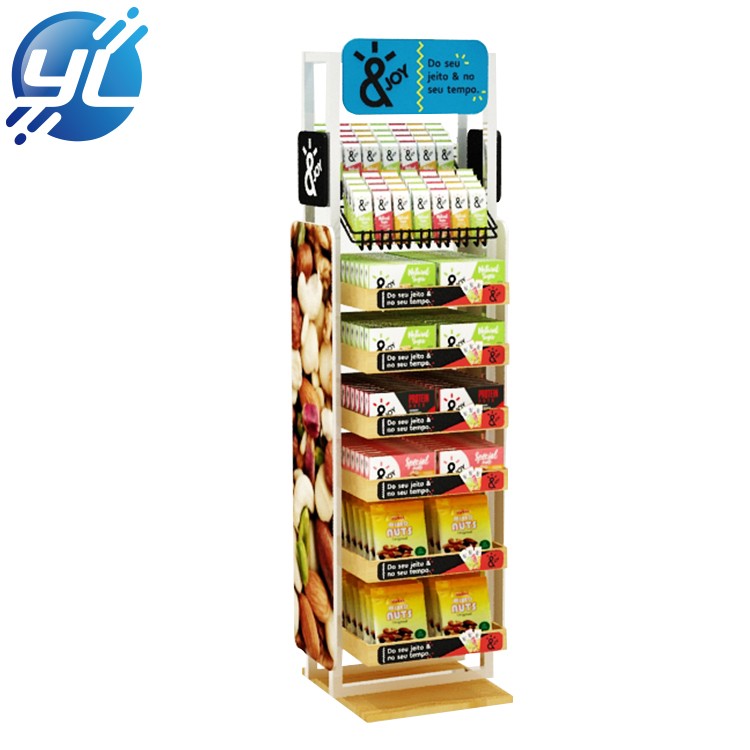 Retail store shelf single-side double-side boutiques display snack rack for sale