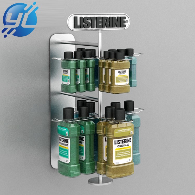 stainless steel Hanging Display Rack for Mouthwash