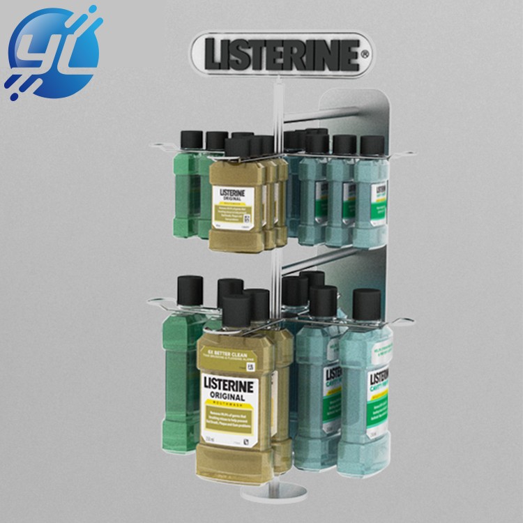 stainless steel Hanging Display Rack for Mouthwash