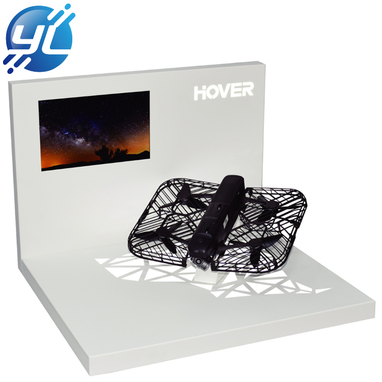 White powder injection table top metal display stands for UAV