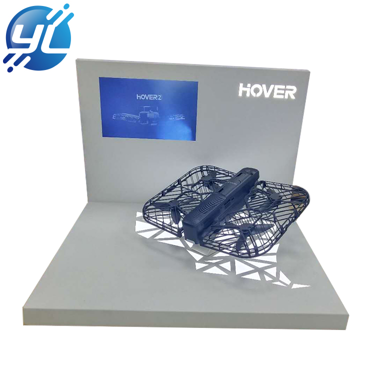 White powder injection table top metal display stands for UAV