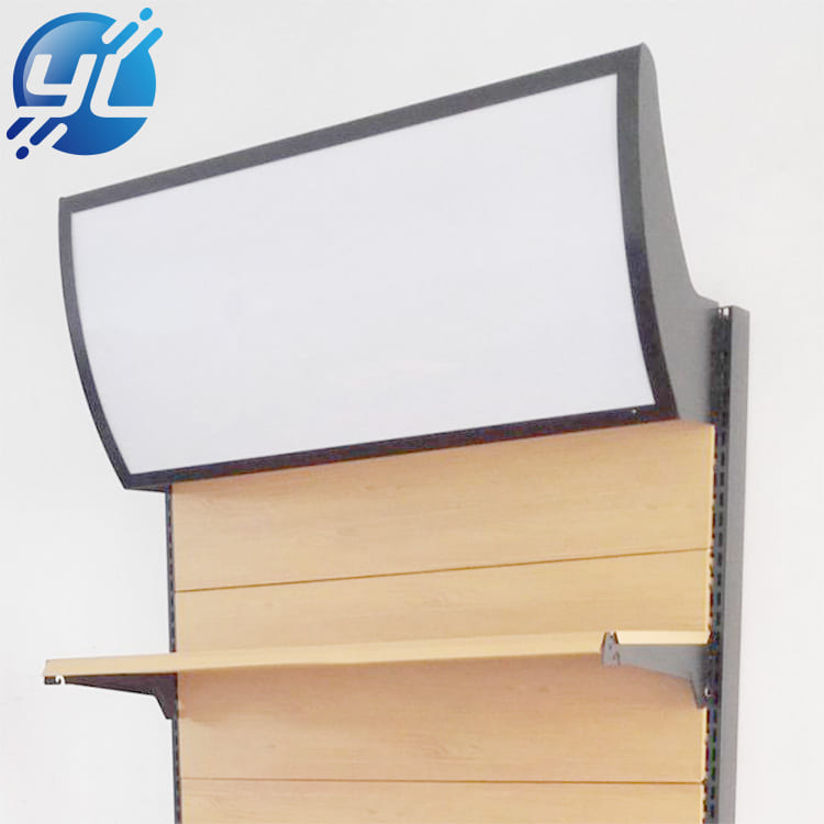 Double Sided Supermarket Display Shelving With LED Light 65Kg Capacity