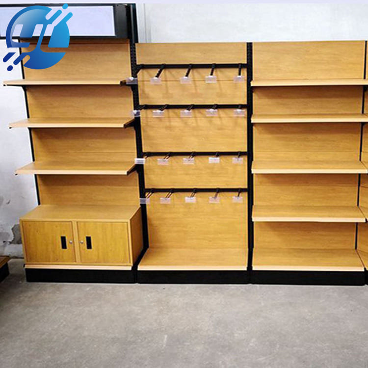 Double Sided Supermarket Display Shelving With LED Light 65Kg Capacity