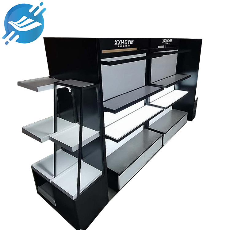 Customized metal floor skin care product display stand