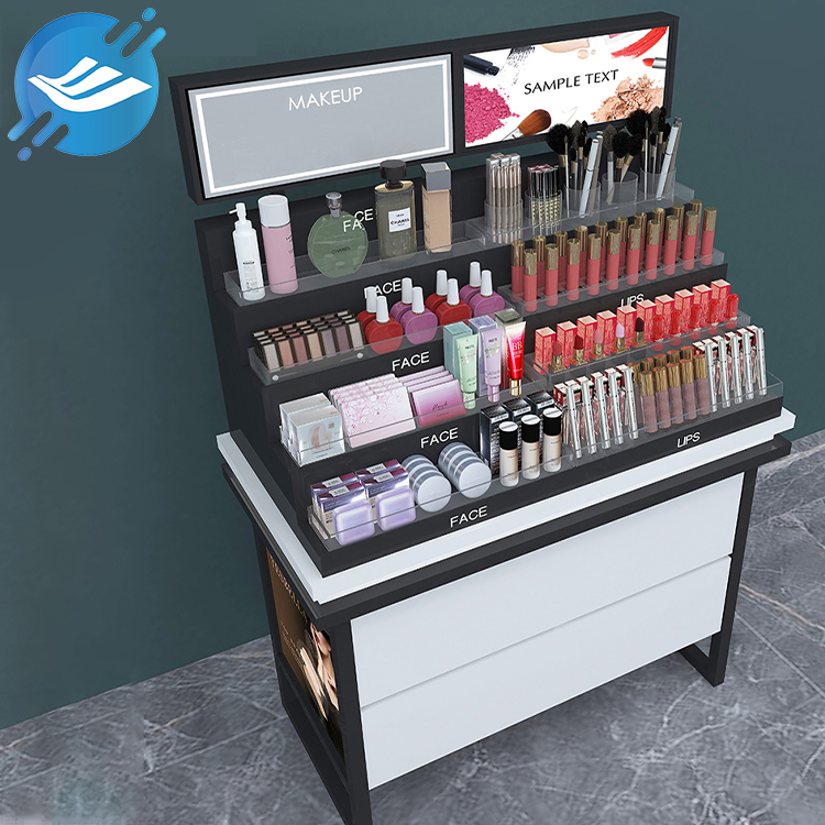 OEM/ODM metal cosmetic lipstick floor display stand/cabinet