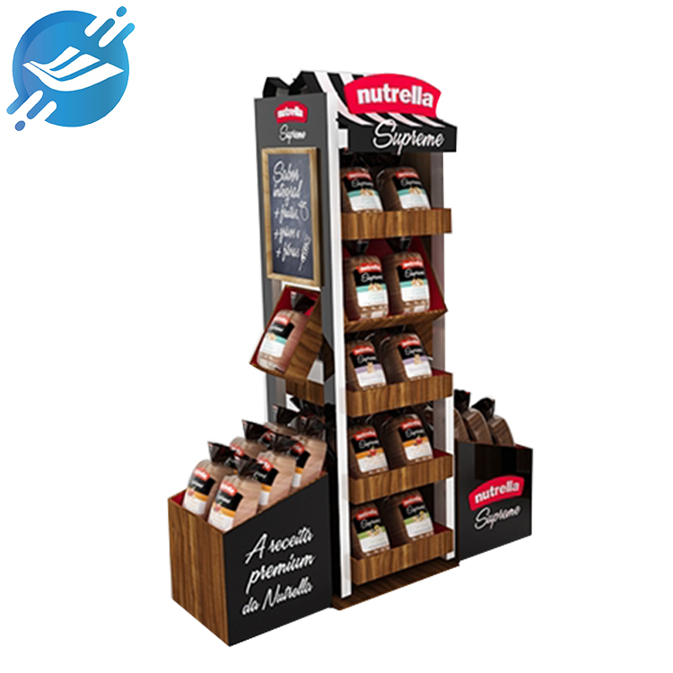 Custom Chocolate Candy Jam Chewing Gum Potato Wood Chips Display Stand Rack