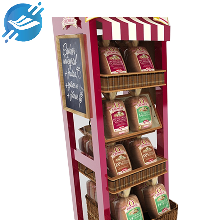 Custom Chocolate Candy Jam Chewing Gum Potato Wood Chips Display Stand Rack