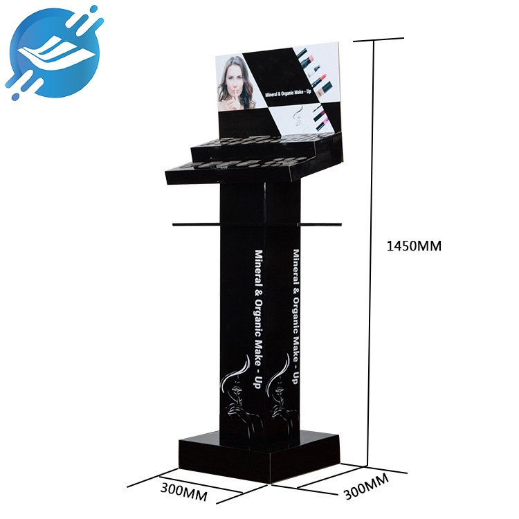 Acrylic two-tier floor-standing cosmetic lipstick display stand