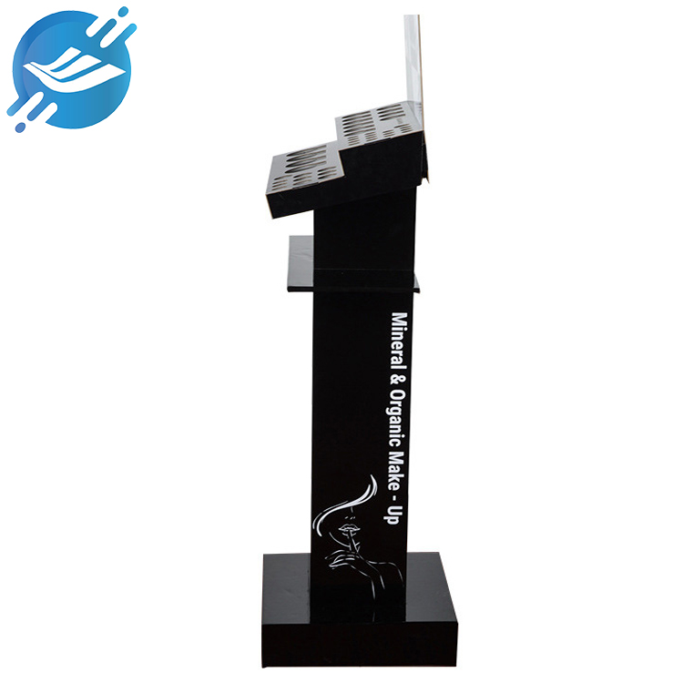 Acrylic two-tier floor-standing cosmetic lipstick display stand