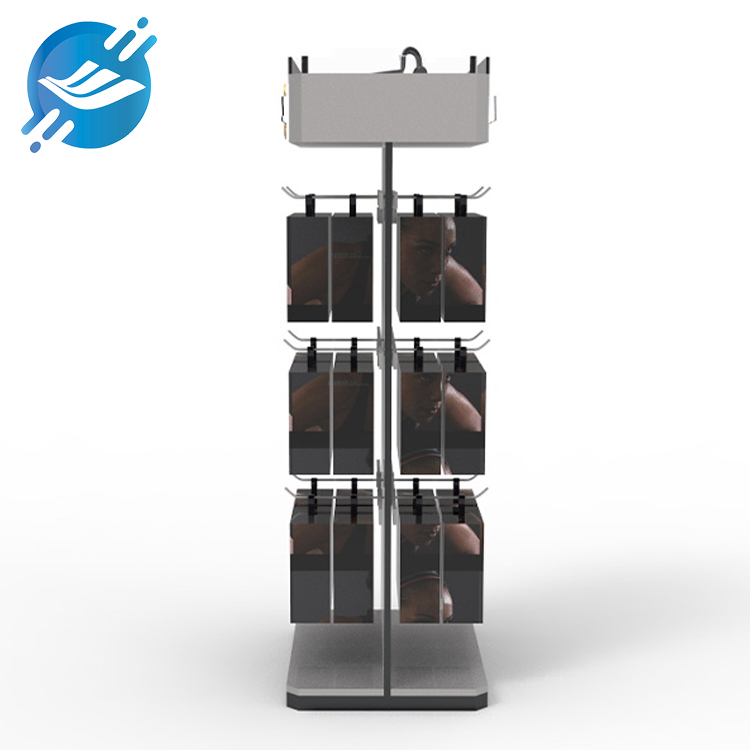 Acrylic floor-standing double-sided sports headphone display stand