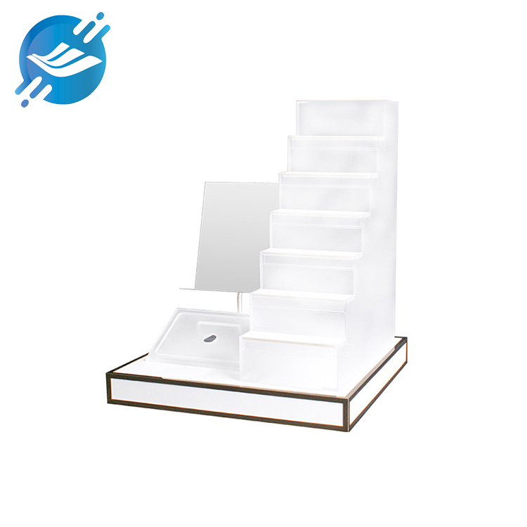 Acrylic countertop stepped cosmetic makeup brush display stand