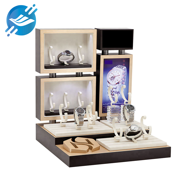 LED luminous countertop C-shaped custom watch display stand