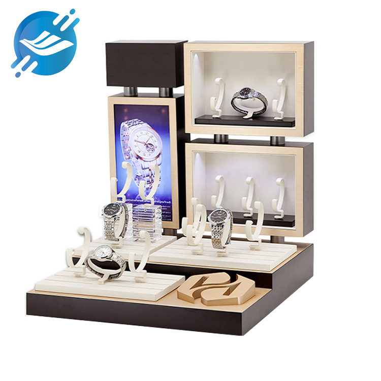 LED luminous countertop C-shaped custom watch display stand