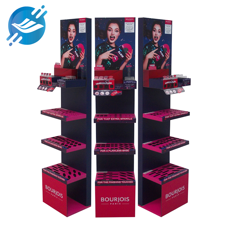 Customized four-tier floor-standing lipstick display stand