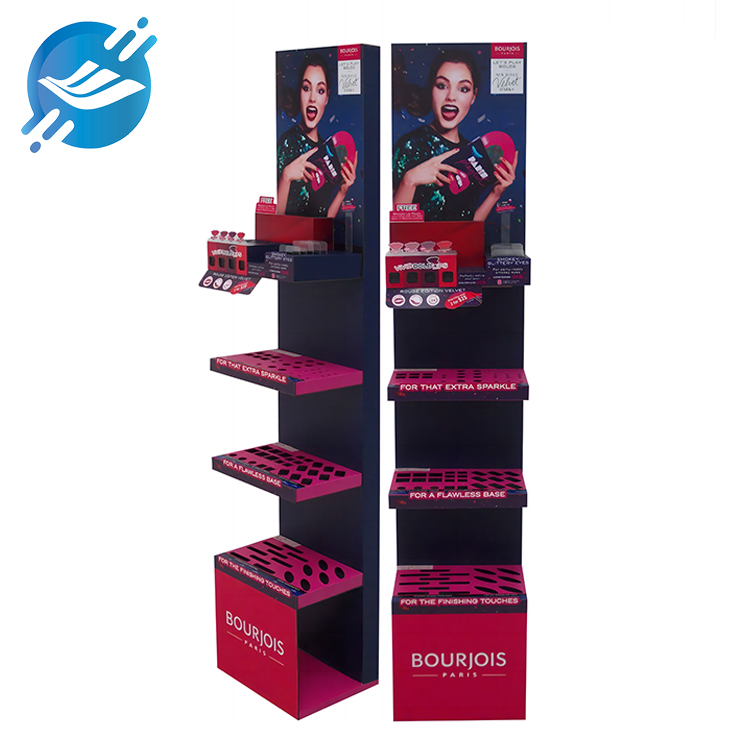 Customized four-tier floor-standing lipstick display stand