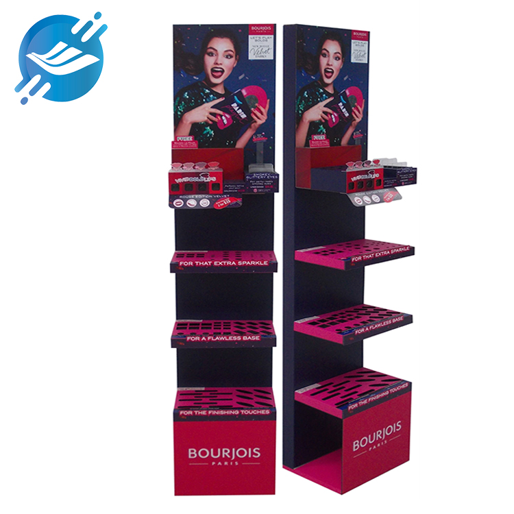 Customized four-tier floor-standing lipstick display stand