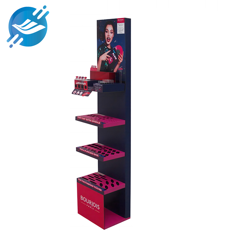 Customized four-tier floor-standing lipstick display stand