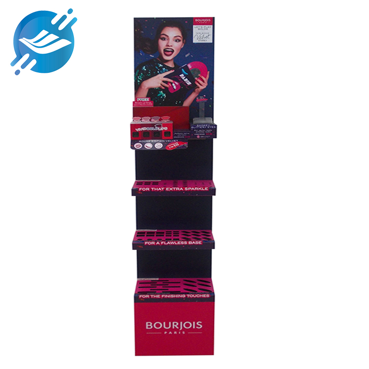 Customized four-tier floor-standing lipstick display stand