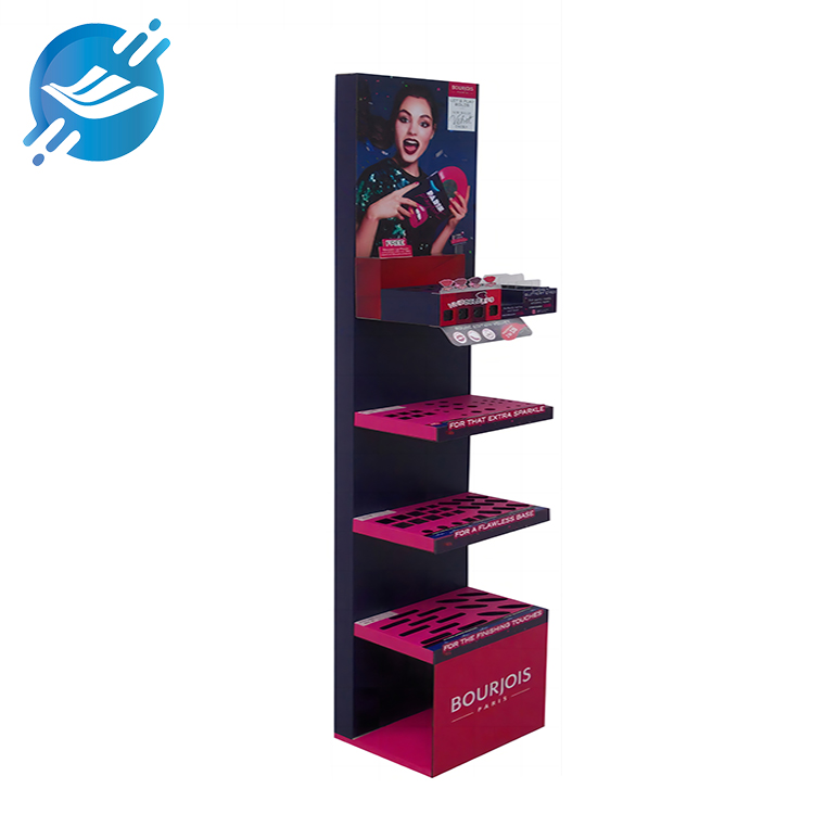 Customized four-tier floor-standing lipstick display stand