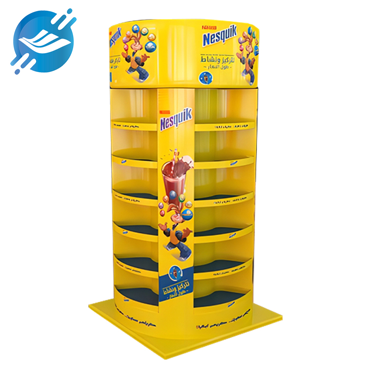 OEM supermarket container floor-standing food and beverage display stand