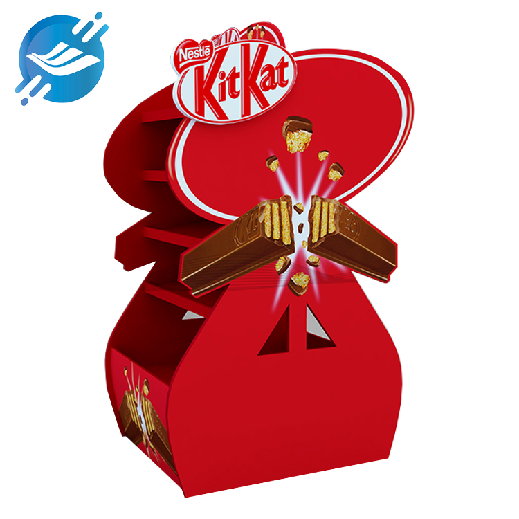 OEM double sided metal display floor standing chocolate display stand