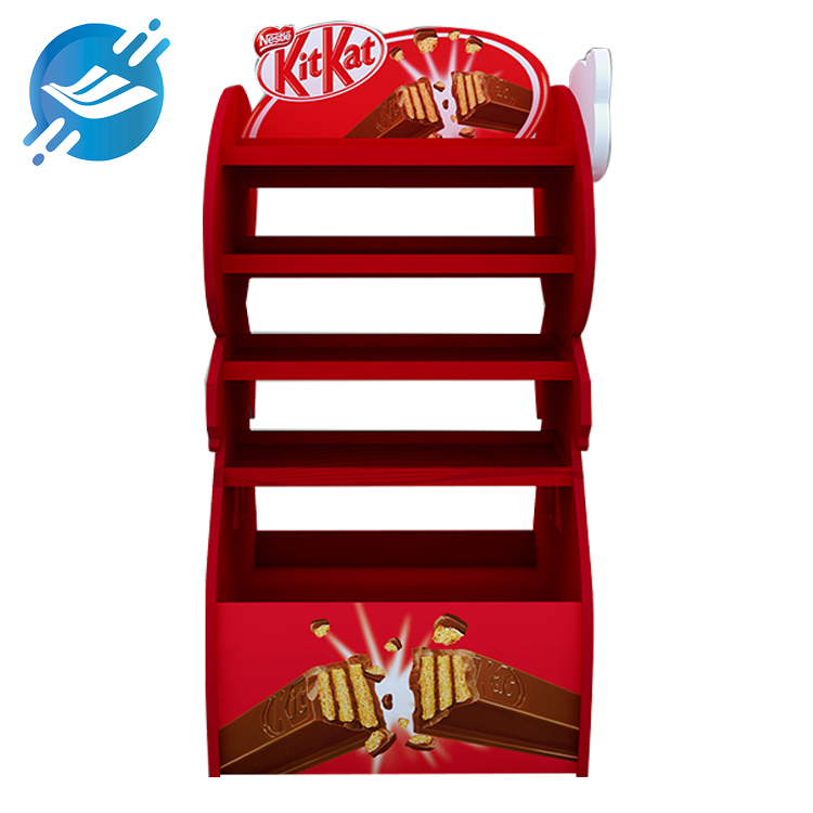 OEM double sided metal display floor standing chocolate display stand