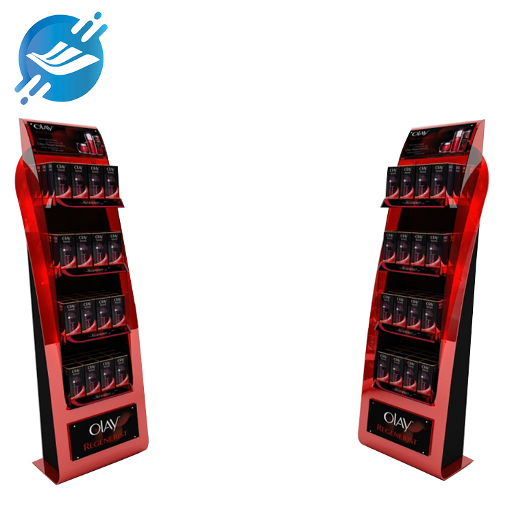 Customized a variety of acrylic floor-standing skin care product display stand