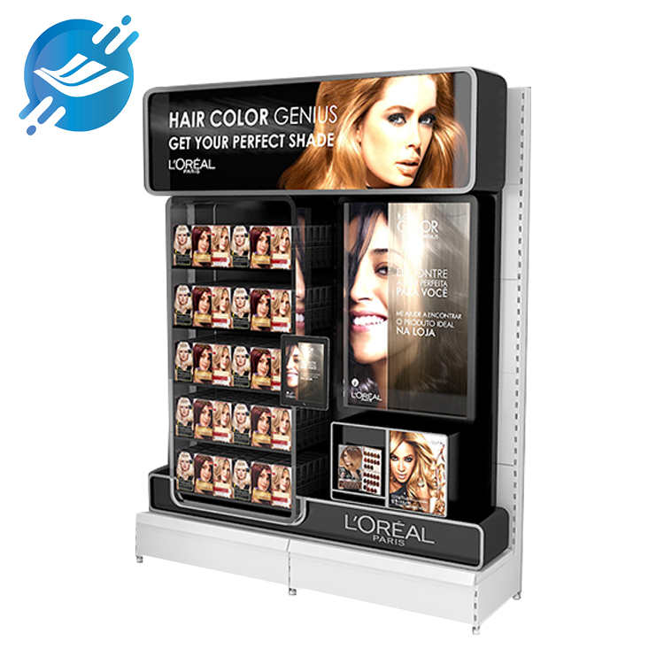 Customized variety of metal floor-standing hair dye display stand