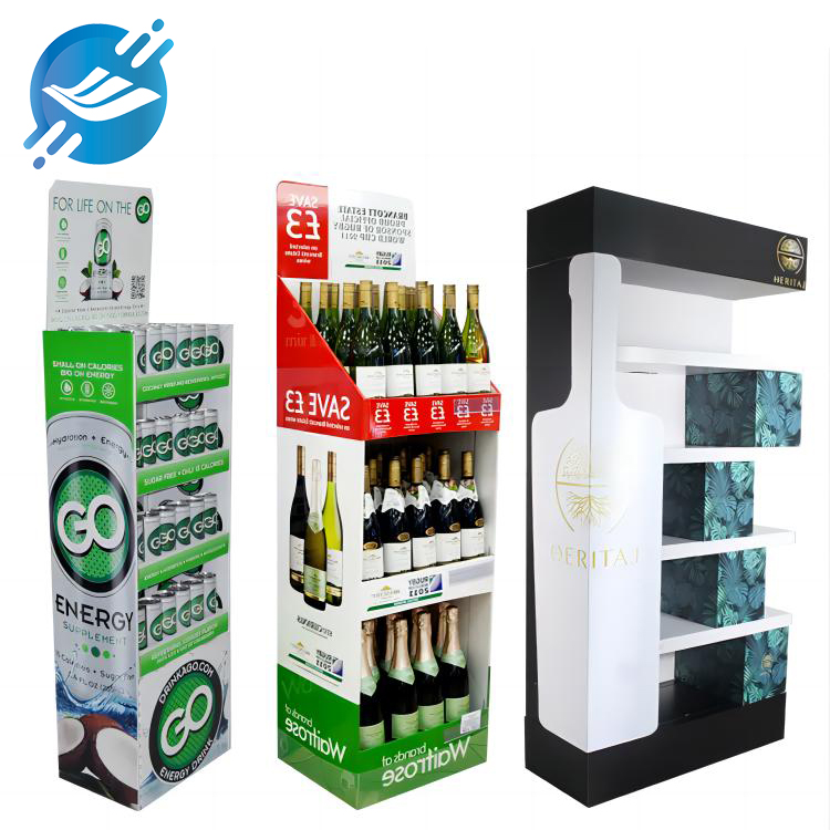 Floor-standing POP display stands for supermarkets, beverages and snacks display stands