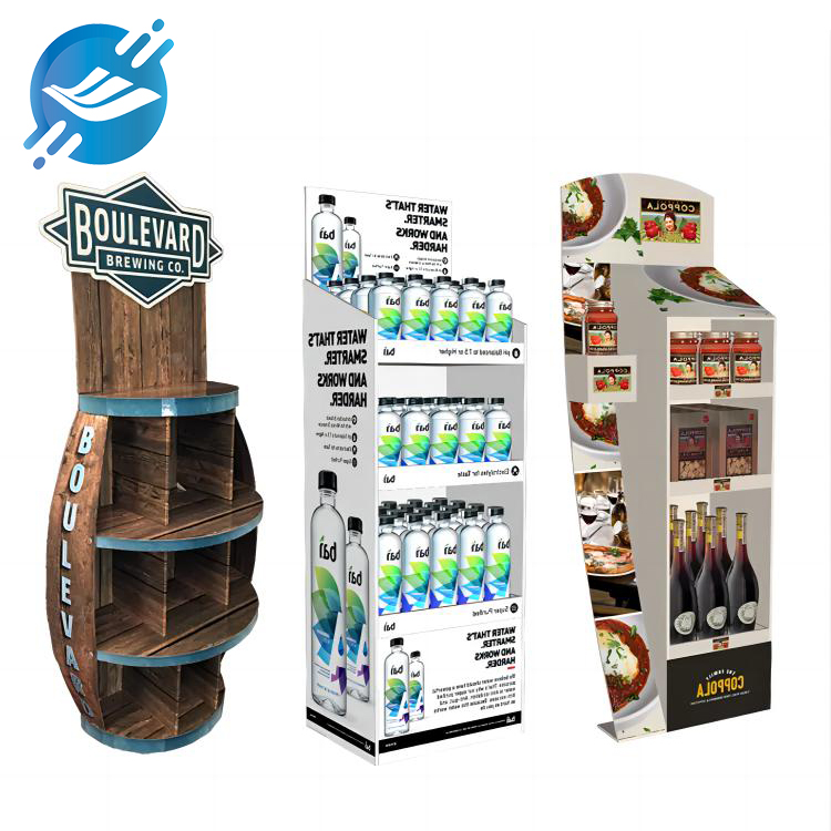 Floor-standing POP display stands for supermarkets, beverages and snacks display stands
