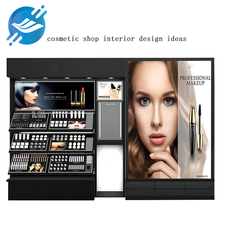 Beauty storage integrated cosmetics display stand