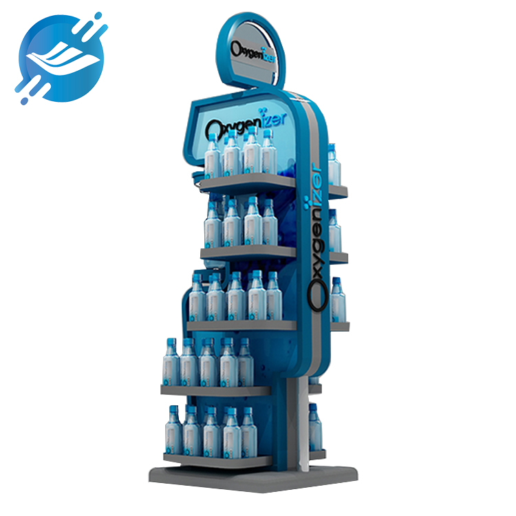 Double-sided metal material skin care products toner display stand