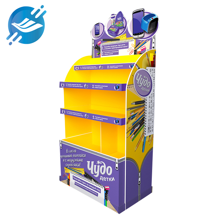 Customized environmental protection MDF board single and double sided stationery display stand