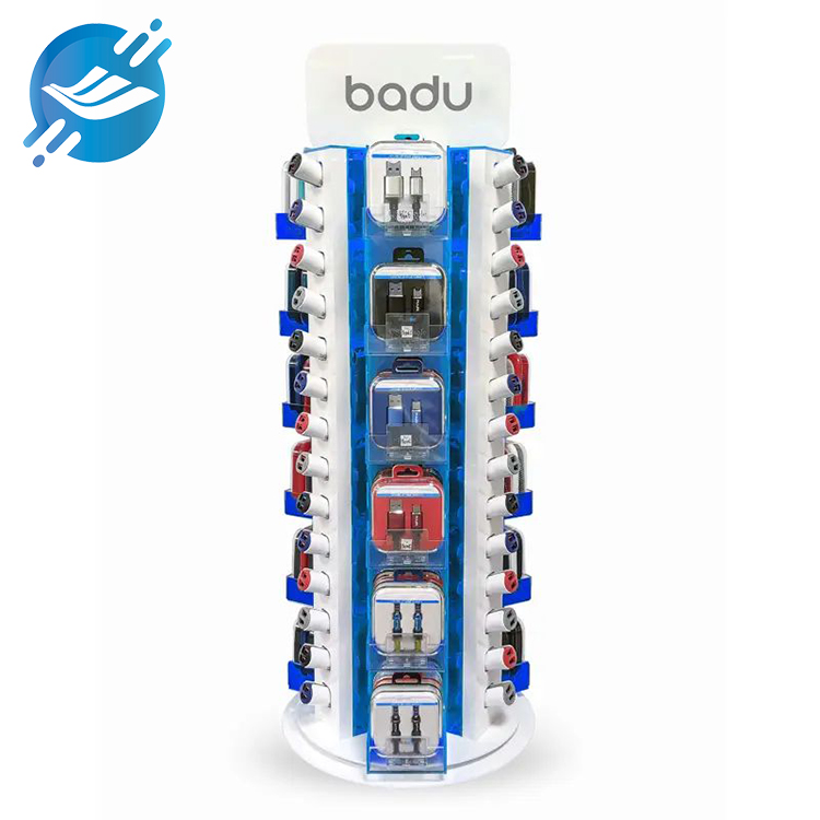 Multi-style rotating data cable display stand