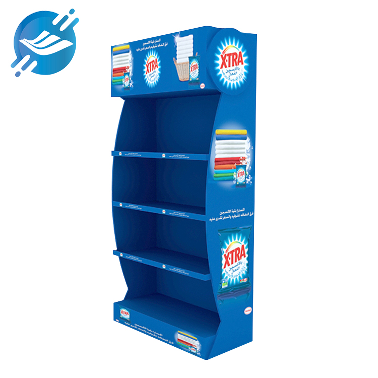 Customized metal floor-standing single-sided laundry detergent display rack