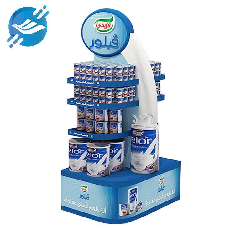 Stable stand base double-sided canned milk display stand