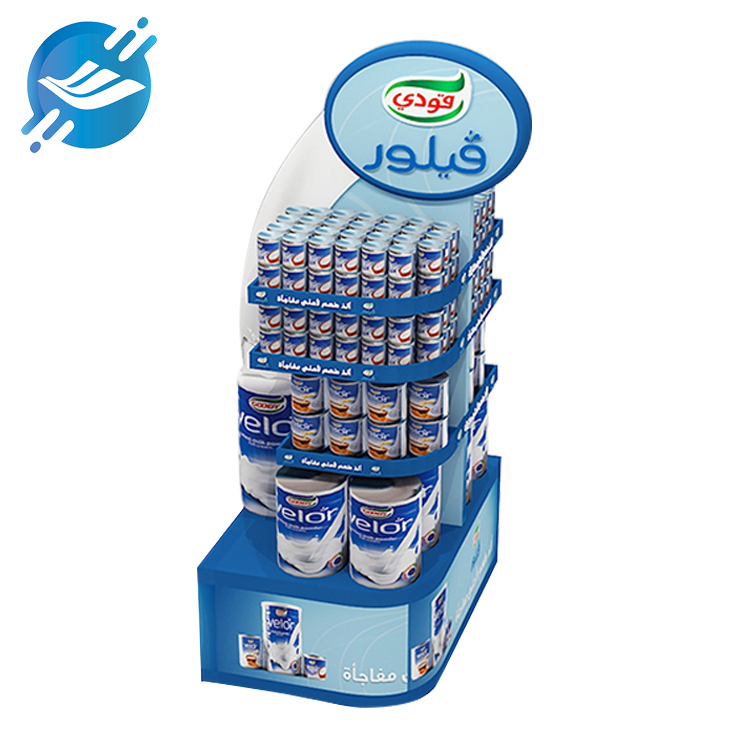 Stable stand base double-sided canned milk display stand