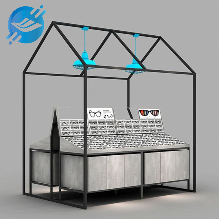Large-capacity floor-to-ceiling display stand with multiple styles for counter display of sunglasses & myopia glasses|youlian