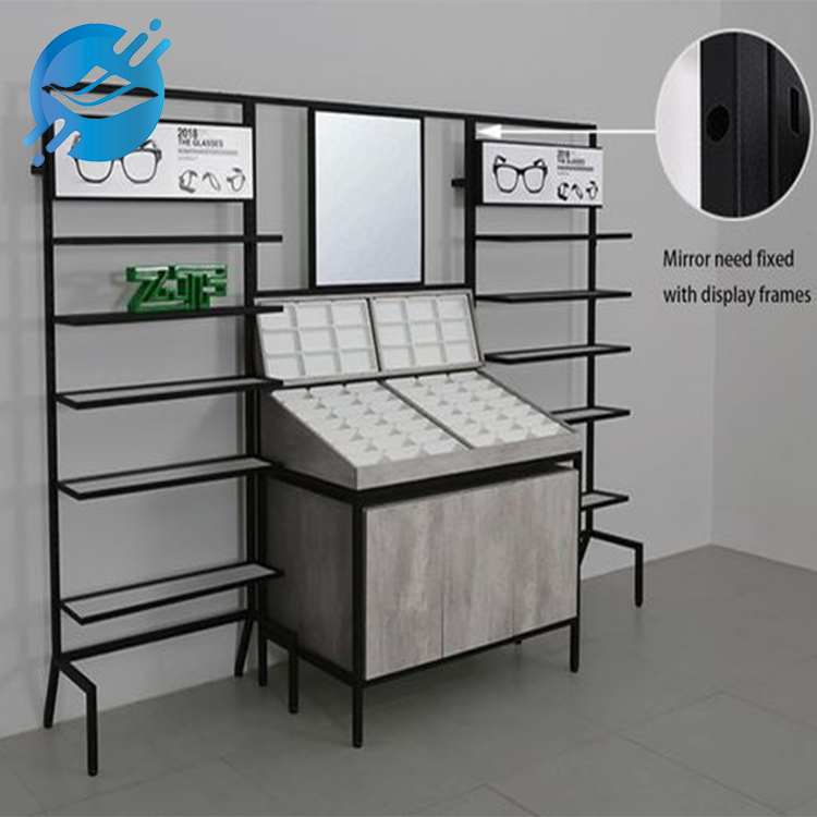 Large-capacity floor-to-ceiling display stand with multiple styles for counter display of sunglasses & myopia glasses|youlian