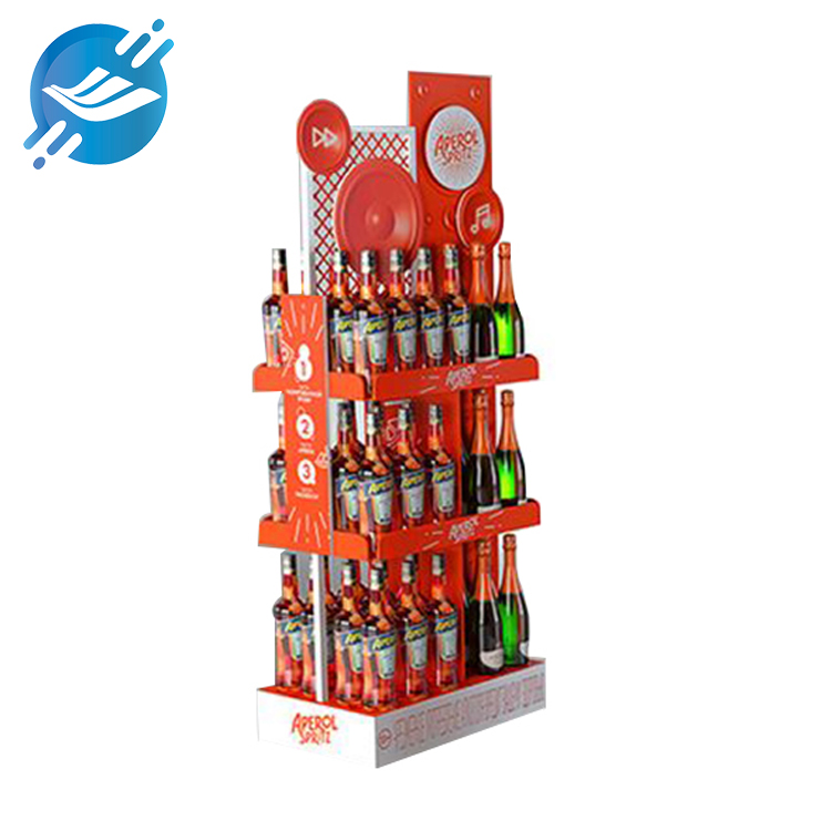 Multi-functional design and multi-style floor-to-ceiling beverage & wine display stand | Youlian