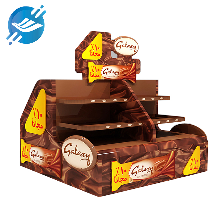 Beautiful and durable metal floor standing multi sided dark chocolate snack display stand | Youlian