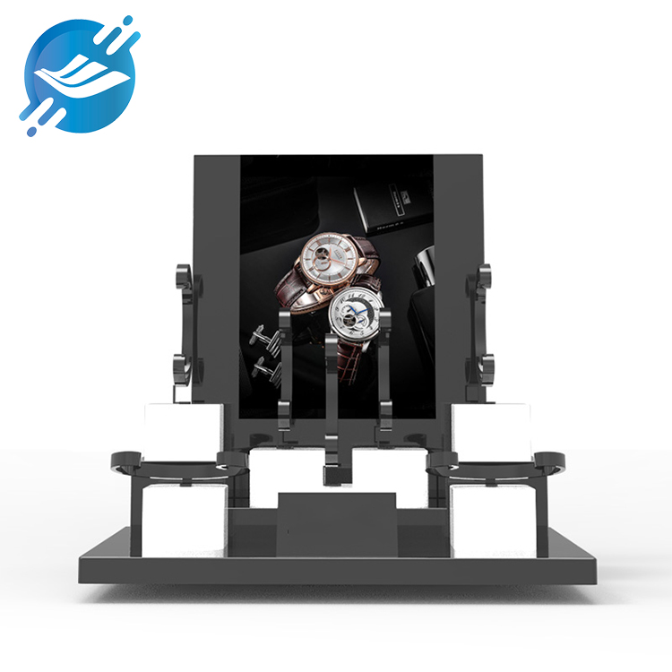 Sleek and Modern Luxury Watch Display Stand with High-Definition Background for High-End Timepieces